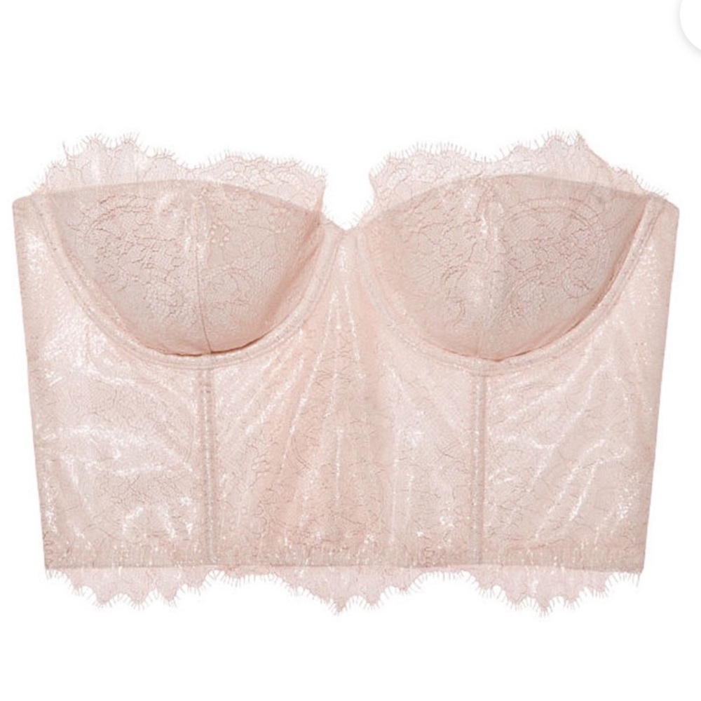 NWT Victoria's Secret Dream Angels Lined Chantilly Lace Mini Bustier